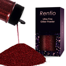 Load image into Gallery viewer, Ultra-Fine Glitter Powder – Dark Wine Red, 60 g