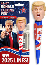 Load image into Gallery viewer, Talking Donald Trump Pen | 45-47 Edition Political Gag Gift with Real Voice