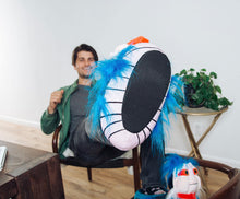 Load image into Gallery viewer, Labyrinth 'Ello Worm Plush Slippers | Cozy Novelty Indoor House Shoes