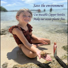 Load image into Gallery viewer, Designed Copper Water Bottle – Embrace Wellness and Sustainability