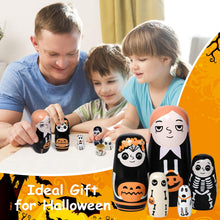Load image into Gallery viewer, Halloween Nesting Dolls – Wooden Russian Doll Set of 5