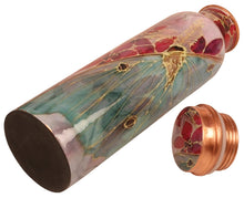 Load image into Gallery viewer, Designed Copper Water Bottle – Embrace Wellness and Sustainability