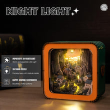Load image into Gallery viewer, Pijesaksa 3D Wooden Puzzle Nightlight – Cave Village
