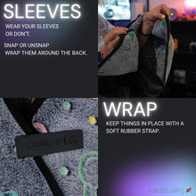 Load image into Gallery viewer, Glow-in-the-Dark Gaming Chair Blanket with Hood – Cosmic Controllers