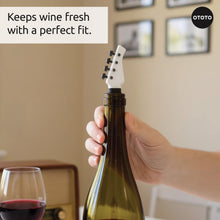 Load image into Gallery viewer, OTOTO Rock n' Roll Guitar & Bass Silicone Wine Bottle Stoppers
