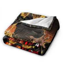 Load image into Gallery viewer, Horror Movie Flannel Throw Blanket (50" x 40") - Lightweight Halloween Decor
