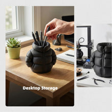 Load image into Gallery viewer, Puffer Jacket Pen Holder – Cute 3D-Printed Desk Organizer