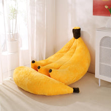 Load image into Gallery viewer, Banana Bean Bag with Ottoman – Convertible Floor Sofa Bed