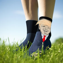 Load image into Gallery viewer, Funny Donald Trump 3D Hair Socks | Novelty Political Humor Gag Gift