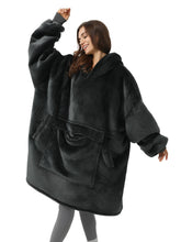 Load image into Gallery viewer, Wearable Blanket Hoodie with Pet Pocket – Cozy Companion