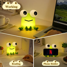 Load image into Gallery viewer, Squishy Frog Lamp – Funny Big-Eyed Night Light & Gag Gift