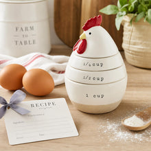Load image into Gallery viewer, Chicken Measuring Cups – Stacking Stoneware Kitchen Set