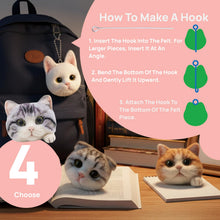 Load image into Gallery viewer, Needle Felting Cat Kit – Realistic DIY Craft for Beginners