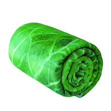 Load image into Gallery viewer, Lettuce Throw Blanket – 60" Soft Food-Print Cozy Throw