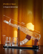 Load image into Gallery viewer, Gun Shaped Whiskey Decanter