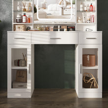 Load image into Gallery viewer, Fameill Makeup Vanity with Adjustable LED Lighting