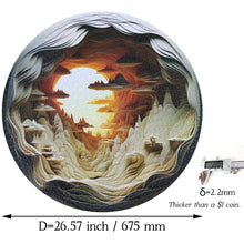 Load image into Gallery viewer, 3D Visual Dawn Inside a Cave 1000 Pieces