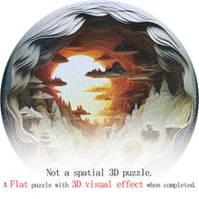 Load image into Gallery viewer, 3D Visual Dawn Inside a Cave 1000 Pieces