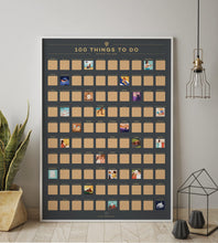 Load image into Gallery viewer, 100 Things to Do Scratch Off Poster - Gifteee Unique & Unusual gifts, Cool gift ideas