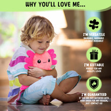 Load image into Gallery viewer, Microwavable Axolotl Heating Pad Stress Relief Plush - Gifteee Unique & Unusual gifts, Cool gift ideas