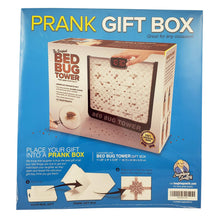Load image into Gallery viewer, Bed Bug Tower Prank Gift Box – Hilarious Fake Packaging