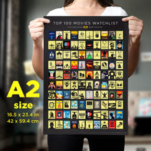 Load image into Gallery viewer, Top 100 Movies Scratch-Off Poster (16.5×23.4) – Bucket List