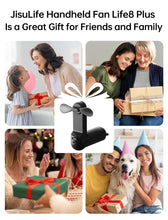 Load image into Gallery viewer, Handheld Fan with 4500mAh Power Bank – Foldable, 3 Speeds (Black)