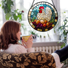 Load image into Gallery viewer, Cardinal Stained Glass Suncatcher – Bird Window Hanging