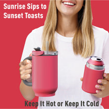 Load image into Gallery viewer, 2-in-1 Travel Mug & Can Cooler – Insulated Stainless Tumbler