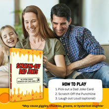 Load image into Gallery viewer, Scratch-Off Dad Joke Cards – Funny 40-Pack Gift for Dad