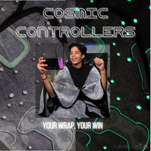 Load image into Gallery viewer, Glow-in-the-Dark Gaming Chair Blanket with Hood – Cosmic Controllers