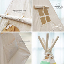 Load image into Gallery viewer, Children's Canvas Teepee Playhouse - Gifteee Unique & Unusual gifts, Cool gift ideas