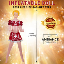 Load image into Gallery viewer, 58-Inch Inflatable Blow-Up Doll | Funny Party Prank Prop & Decoration