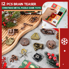 Load image into Gallery viewer, 12 Days of Brain Teaser Puzzles Advent Calendar