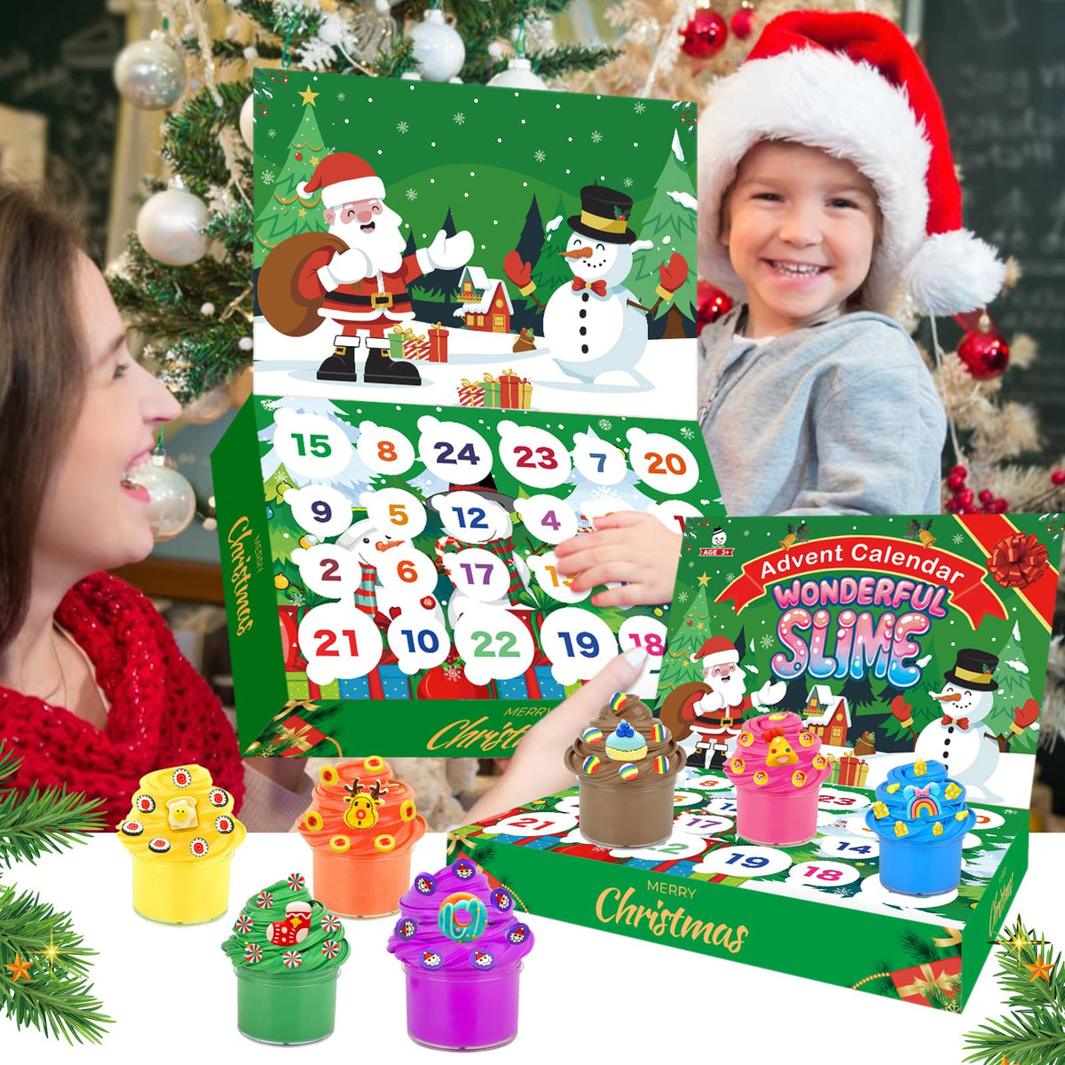 Govetom Slime Advent Calendar for Kids Gifteee Unique Gifts