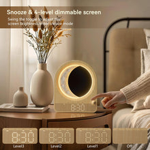 Load image into Gallery viewer, Sunrise Alarm Clock with Moon Lamp – Dual Alarms, 10 Sounds, Timer