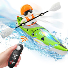 Load image into Gallery viewer, Kids RC Kayak Boat with Lights – Green