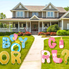 Load image into Gallery viewer, Gender Reveal Yard Signs – "Boy or Girl" Lawn Decoration Set