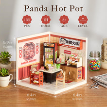 Load image into Gallery viewer, Miniature Hot Pot Restaurant with LED – Compatible with Mini Figures
