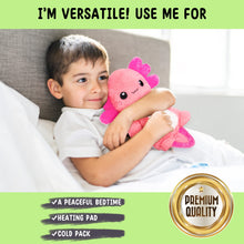 Load image into Gallery viewer, Microwavable Axolotl Heating Pad Stress Relief Plush - Gifteee Unique & Unusual gifts, Cool gift ideas