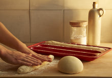 Load image into Gallery viewer, Ceramic Baguette Baker – Burgundy