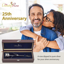 Load image into Gallery viewer, Silver-Dipped Real Rose – Anniversary Gift