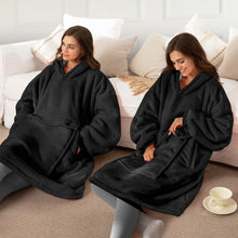 Load image into Gallery viewer, Wearable Blanket Hoodie with Pet Pocket – Cozy Companion