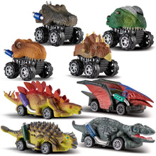 Load image into Gallery viewer, Dinosaur Pull-Back Cars