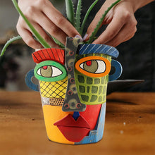 Load image into Gallery viewer, Abstract Face Planters Pots