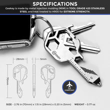 Load image into Gallery viewer, Keychain Multitool – 16-in-1 TSA-Safe EDC