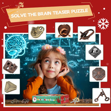 Load image into Gallery viewer, 12 Days of Brain Teaser Puzzles Advent Calendar