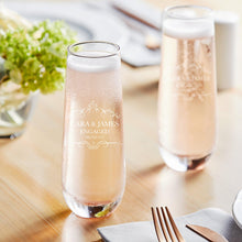 Load image into Gallery viewer, Personalized Champagne Wedding Glasses – Toast in Style