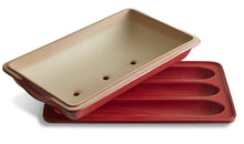 Load image into Gallery viewer, Ceramic Baguette Baker – Burgundy