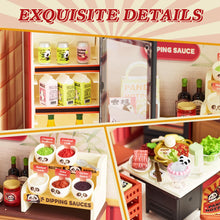 Load image into Gallery viewer, Miniature Hot Pot Restaurant with LED – Compatible with Mini Figures